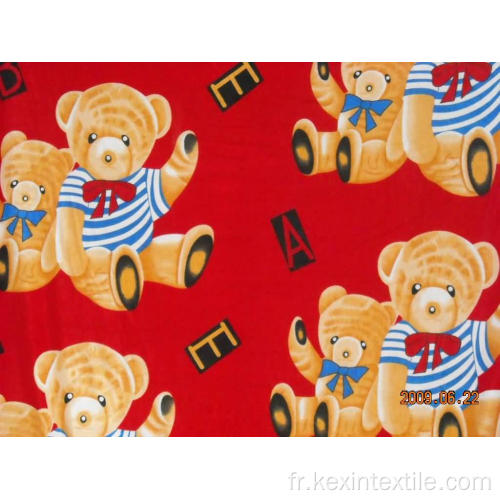 Couverture imprimée 100% polyester oursons